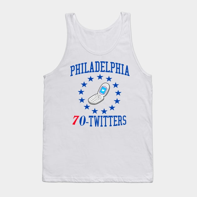 Philadelphia 70-Twitters Tank Top by Underground Sports Philadelphia